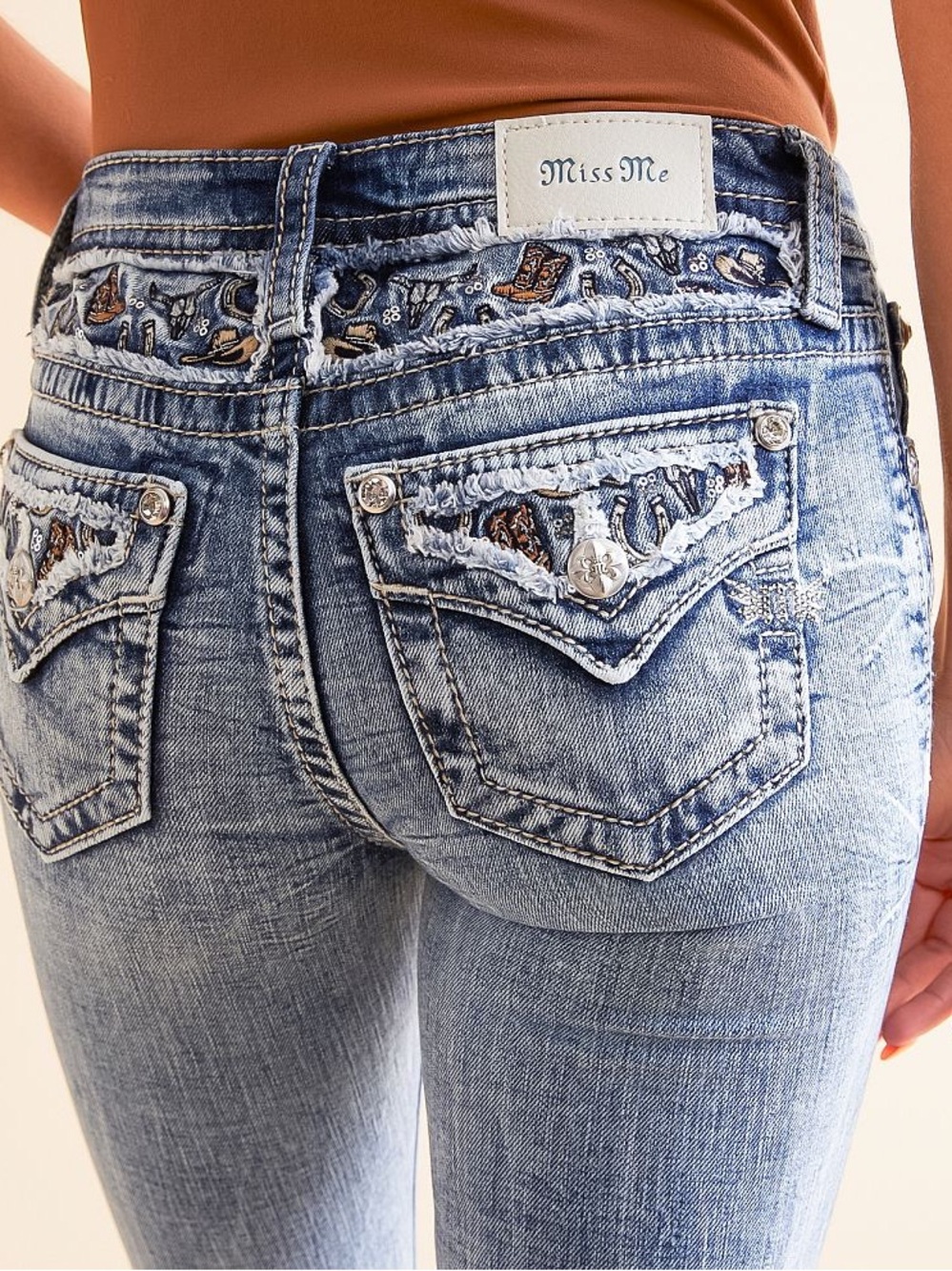 Mid-Rise Tailored Boot Stretch Jean